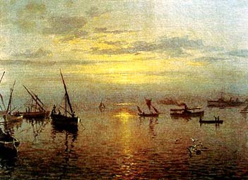 চিত্র:BengalArtJaminiPrakashGangoolyEvening.jpg