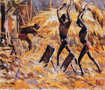 চিত্র:AhmedSafiuddinThrashingPaddy.jpg
