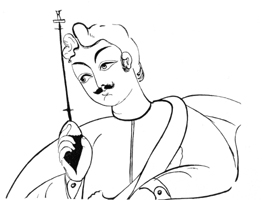 চিত্র:KalighatBabuwithahookka.jpg